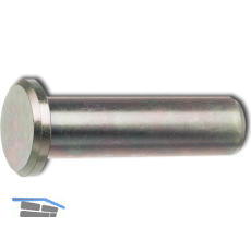 DIN1436 20x60x52 H11 verzinkt Bolzen mit grossem Kopf und Splintloch