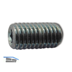 ISO4029/DIN916 45H M 6x 6 blank Gewindestift mit Ringschneide und Innensechskt.