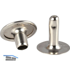 Hohlniete zweiteilig 5.4X12.7 mm Stahl vernickelt / Gro�packung