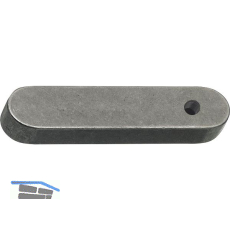 DIN6885A C45C 10x 8x 40 blank Passfeder mit Gewinde M5