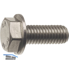 DIN6921 8.8 M10x 30 verzinkt-blau Sechskantschraube mit Flansch