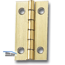 SECOTEC Kassettenscharniere 17X30 mm Stahl vermessingt SB-2