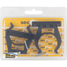 SECOTEC Sockelblenden-Clips Unico mit Anschraubplatte Kunststoff schwarz SB-2