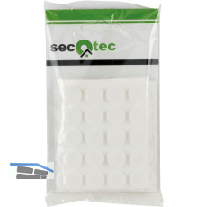 SECOTEC Filzgleiter selbstklebend rund wei� 17 mm Profi-Pack SB-100