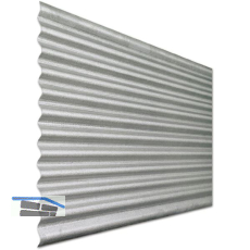 Wellblech FE-verzinkt 3000 x 836 x 0,6 mm