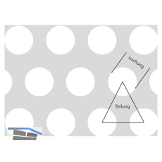 Stahl Lochblech St. 02 Z 275 verzinkt 2000/1000/1,5 RV:5-8 mm