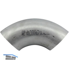Edelstahl - Rohrbogen 1.4301 (1.4307) geschwei�t, 25/2 mm 90 Grad