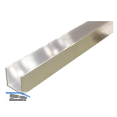 Aluminium U-Profil AlMgSi0,5 (6060) T66 (F22) , gleichschenkelig 35/35/35/2 mm