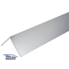 Aluminium Winkel AlMgSi0,5 Eloxiert E6/EV1 gleichschenkelig 40/40/2 mm, silber