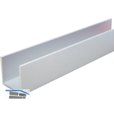 Aluminium U-Profil AlMgSi0,5 Eloxiert E6/EV1 ungleichschenkelig 30/50/30/3 mm