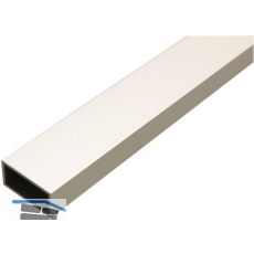 Aluminium Rechteckrohr AlMgSi0,5 (6060) T66 (F22) Eloxiert E6/EV1 40/20/2 mm