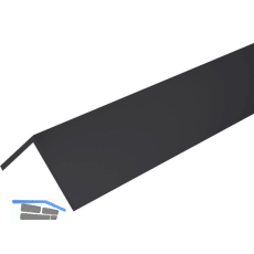 Aluminium Winkel AlMgSi0,5 Eloxiert E6/C35 gleichschenkelig 40/40/2 mm, schwarz