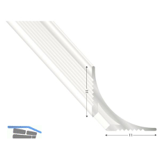 Aluminium Inneneck-Profil, L 3000 mm