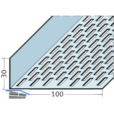 Aluminium L�ftungswinkel 100 x 30 mm