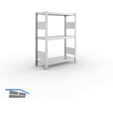 META Steck-Grundregal 1025 x 750 x 300 mm 3 Fachb�den 100 kg