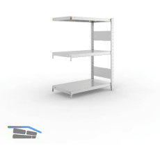 META Steck-Anbauregal 1025 x 750 x 400 mm 3 Fachb�den 100 kg