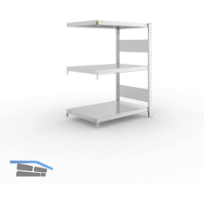 META Steck-Anbauregal 1025 x 750 x 500 mm 3 Fachb�den 100 kg