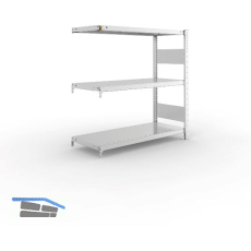 META Steck-Anbauregal 1025 x 1000 x 400 mm 3 Fachb�den 150 kg
