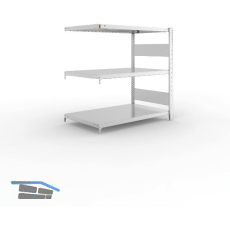 META Steck-Anbauregal 1025 x 1000 x 600 mm 3 Fachb�den 150 kg