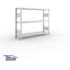 META Steck-Grundregal 1025 x 1300 x 300 mm 3 Fachb�den 230 kg