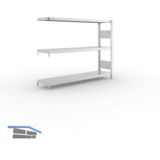 META Steck-Anbauregal 1025 x 1300 x 300 mm 3 Fachb�den 230 kg