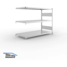 META Steck-Anbauregal 1025 x 1300 x 600 mm 3 Fachb�den 230 kg
