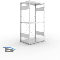META Steck-Grundregal 1500 x 750 x 500 mm 3 Fachb�den 100 kg