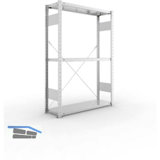 META Steck-Grundregal 1500 x 1000 x 300 mm 3 Fachb�den 150 kg