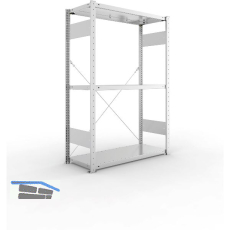 META Steck-Grundregal 1500 x 1000 x 400 mm 3 Fachb�den 150 kg