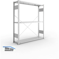 META Steck-Grundregal 1500 x 1300 x 300 mm 3 Fachb�den 230 kg