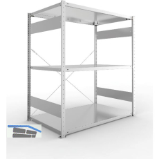 META Steck-Grundregal 1500 x 1300 x 800 mm 3 Fachb�den 230 kg