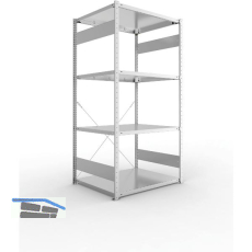 META Steck-Grundregal 2000 x 1000 x 800 mm 4 Fachb�den 230 kg