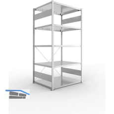 META Steck-Grundregal 2000 x 1000 x 800 mm 5 Fachb�den 230 kg