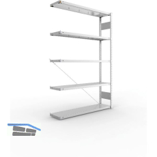 META Steck-Anbauregal 2000 x 1300 x 300 mm 5 Fachb�den 230 kg