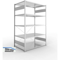 META Steck-Grundregal 2000 x 1300 x 800 mm 5 Fachb�den 230 kg