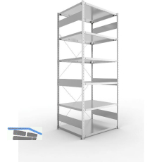 META Steck-Grundregal 2500 x 1000 x 800 mm 6 Fachb�den 230 kg