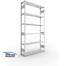 META Steck-Grundregal 2500 x 1300 x 300 mm 6 Fachb�den 230 kg