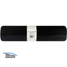 M�lls�cke Polyethylen 160 Liter, 50 my 800 x 1200 mm ohne Zugband schwarz