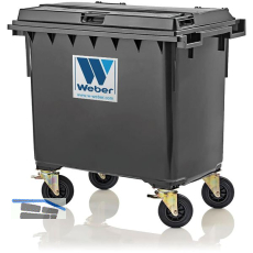 Gro�raum-M�llbeh�lter 770 Liter Kunststoff grau