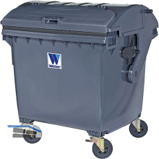 Gro�raum-M�llbeh�lter 1100 Liter Kunststoff grau