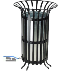 Metallabfallbeh�lter schwarz 70 Liter