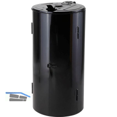 Wertstoffsammler rund 120 Liter schwarz