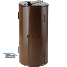 Wertstoffsammler rund 120 Liter braun