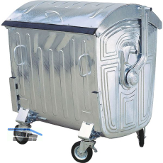 Gro�raum-M�llbeh�lter 1100 Liter Stahlblech verzinkt