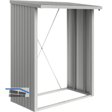 BIOHORT Brennholzlager Woodstock 150 silber-metallic
