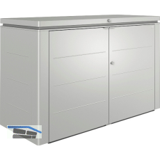 BIOHORT Gartenschrank HighBoard 200 silber-metallic