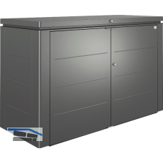 BIOHORT Gartenschrank HighBoard 200 dunkelgrau-metallic