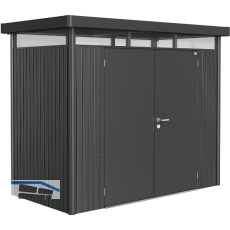 BIOHORT Ger�tehaus HighLine H1 dunkelgrau-metallic Doppelt�r
