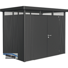 BIOHORT Ger�tehaus HighLine H2 dunkelgrau-metallic Doppelt�r
