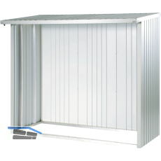 BIOHORT R�ckwand zu WoodStock 150 silber-metallic